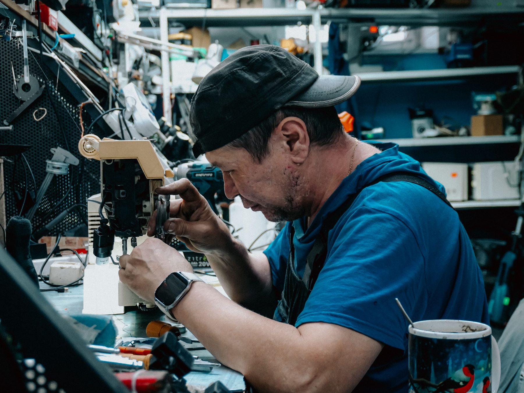 Machinist at work